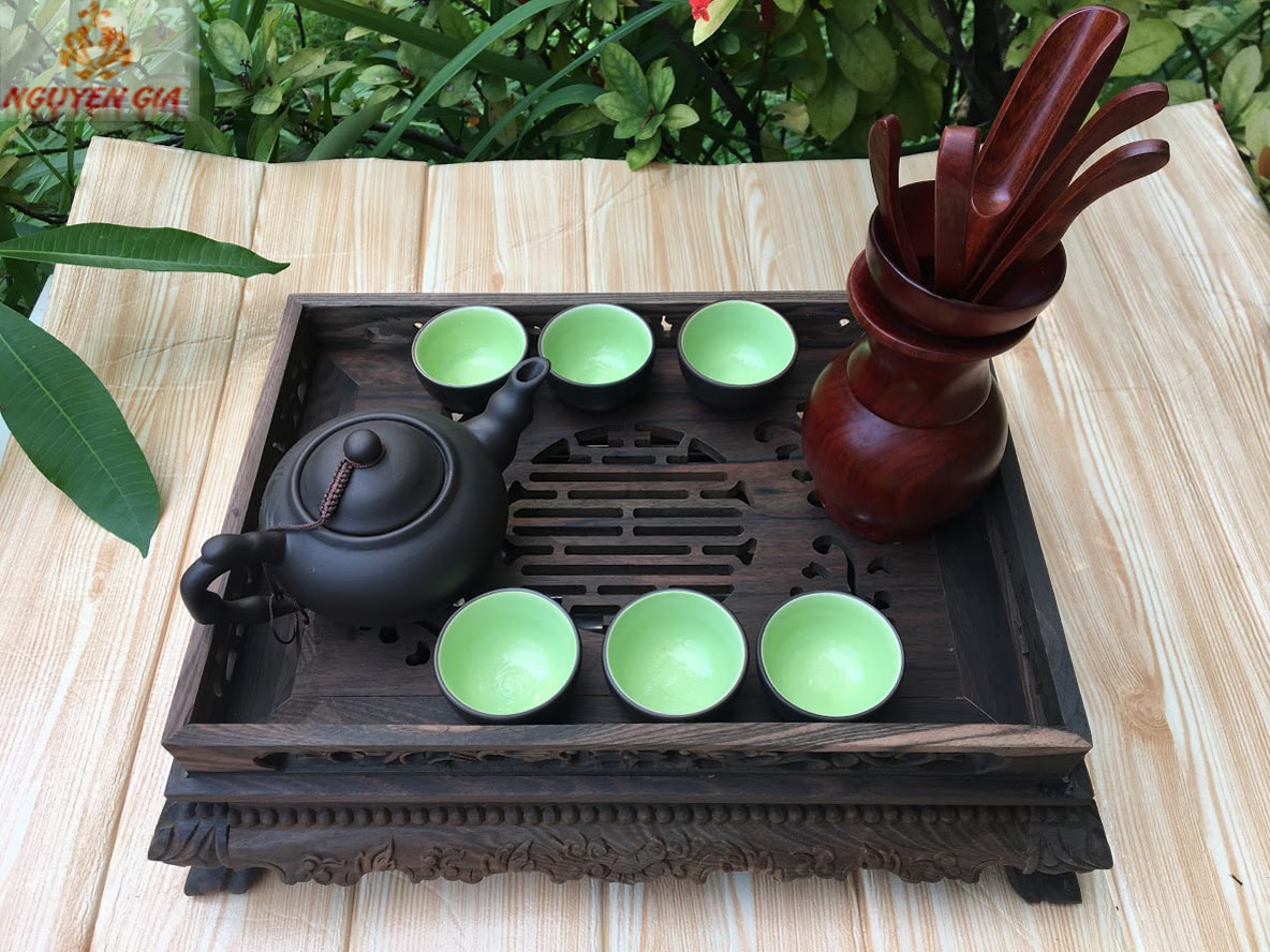 Khay trà gỗ