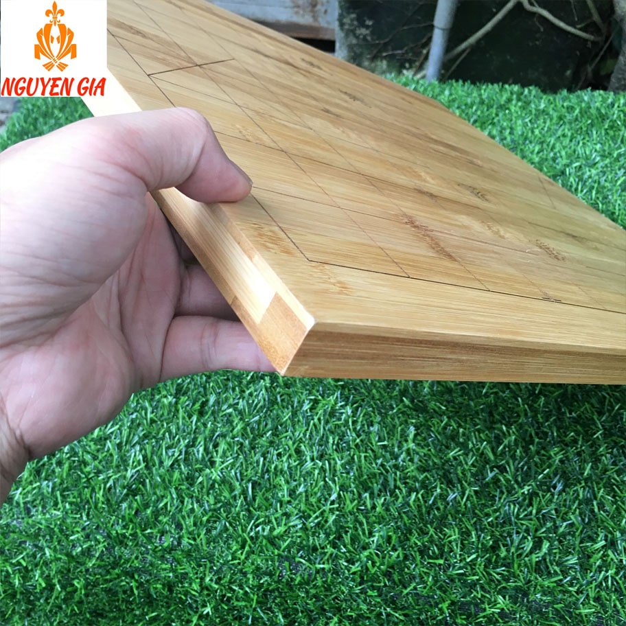 Bàn cờ tướng gỗ trúc kết hợp bàn cờ vây cao cấp bền đẹp