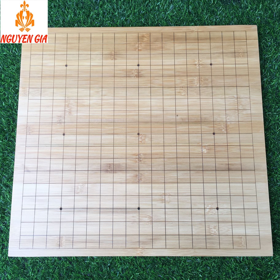 Bàn cờ tướng gỗ trúc kết hợp bàn cờ vây cao cấp bền đẹp